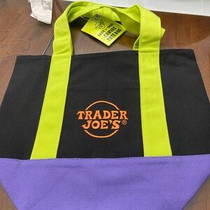Trader Joe's Black and Purple Mini Bag